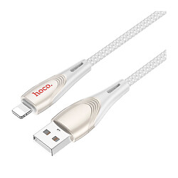 USB кабель Hoco U133 Monte Apple iPhone SE 2022 / iPhone 14 Pro Max / iPhone 14 Plus / iPhone 14 Pro / iPhone 14 / iPhone 13 Pro / iPhone 13 Mini / iPhone 13 / iPhone 13 Pro Max / iPhone 12 Mini / iPhone 12 Pro Max, Lightning, 1.2 м., Серый