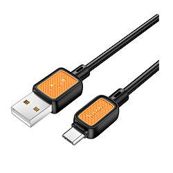 USB кабель Hoco X108 Benefit, MicroUSB, 1.0 м., Черный