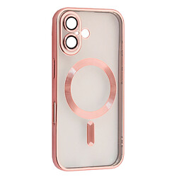 Чехол (накладка) Apple iPhone 16, FIBRA Chrome, Rose Gold, Розовый