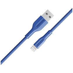 Кабель Promate xCord-Ai Apple iPhone SE 2022 / iPhone 14 Pro Max / iPhone 14 Plus / iPhone 14 Pro / iPhone 14 / iPhone 13 Pro / iPhone 13 Mini / iPhone 13 / iPhone 13 Pro Max / iPhone 12 Mini / iPhone 12 Pro Max / iPhone 12 Pro, Lightning, 1.0 м., Синій