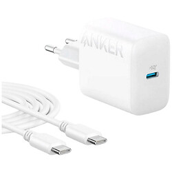 СЗУ Anker PowerPort 312, С кабелем, Type-C, Белый