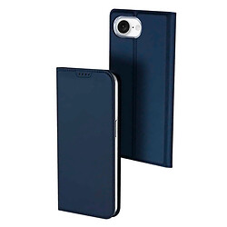 Чохол (книжка) Apple iPhone 16e, Dux Ducis Business card holder, Синій