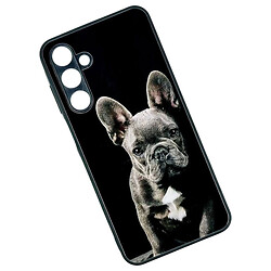 Чехол (накладка) Samsung A055 Galaxy A05, Marble and Art Glass Case, French Bulldog, Рисунок