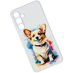 Чехол (накладка) Samsung A055 Galaxy A05, Marble and Art Glass Case, Corgi, Рисунок