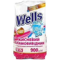 Плямовивідник для тканин кисневий Універсальний 900 г, Wells