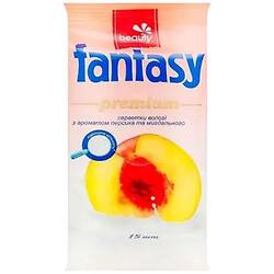 Салфетки влажные Fantasy Premium Персик, миндальное молочко