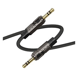 AUX кабель Borofone BL22 Zinc Alloy, 3,5 мм., 1.0 м., Чорний