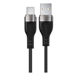 USB кабель AceFast C11-04, Type-C, 1.2 м., Чорний