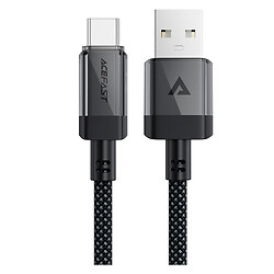 USB кабель AceFast C12-04, Type-C, 1.2 м., Черный