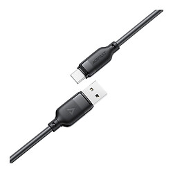 USB кабель AceFast C16-04, Type-C, 1.2 м., Чорний