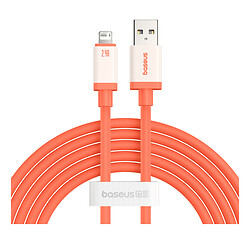 USB кабель Baseus P10368803731-01 Apple iPhone SE 2022 / iPhone 14 Pro Max / iPhone 14 Plus / iPhone 14 Pro / iPhone 14 / iPhone 13 Pro / iPhone 13 Mini / iPhone 13 / iPhone 13 Pro Max / iPhone 12 Mini / iPhone 12 Pro Max, Lightning, 2.0 м., Оранжевый