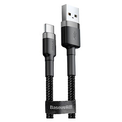 USB кабель Baseus CATKLF-FG1 Cafule, Type-C, 2.0 м., Чорний