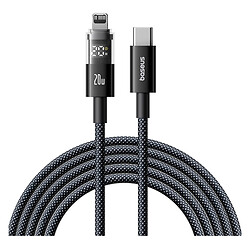 USB кабель Baseus P10382703121-01 Display 2 Apple iPhone SE 2022 / iPhone 14 Pro Max / iPhone 14 Plus / iPhone 14 Pro / iPhone 14 / iPhone 13 Pro / iPhone 13 Mini / iPhone 13 / iPhone 13 Pro Max / iPhone 12 Mini, Lightning, 2.0 м., Чорний