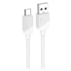 USB кабель Borofone BX107 Excellent, Type-C, 1.0 м., Белый