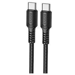 USB кабель Borofone BX116 Certain, Type-C, 1.0 м., Чорний