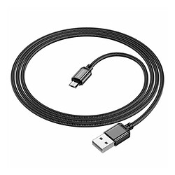 USB кабель Borofone BX87 Sharp, MicroUSB, 2.0 м., Черный