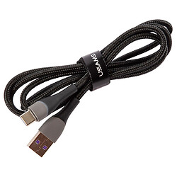 USB кабель Usams US-SJ577 U77, Type-C, 2.0 м., Черный