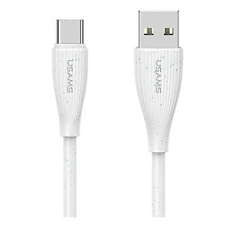 USB кабель Usams US-SJ714, Type-C, 1.0 м., Білий