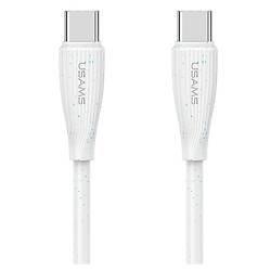 USB кабель Usams US-SJ716, Type-C, 1.0 м., Білий