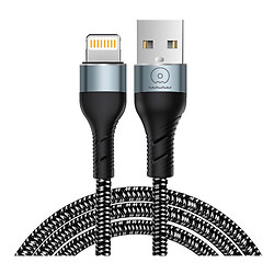 USB кабель WUW X213 Apple iPhone SE 2022 / iPhone 14 Pro Max / iPhone 14 Plus / iPhone 14 Pro / iPhone 14 / iPhone 13 Pro / iPhone 13 Mini / iPhone 13 / iPhone 13 Pro Max / iPhone 12 Mini / iPhone 12 Pro Max / iPhone 12 Pro, Lightning, 1.0 м., Черный