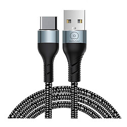 USB кабель WUW X213, Type-C, 1.0 м., Чорний