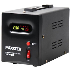 Стабилизатор Maxxter MX-AVR-S1000-01, Черный