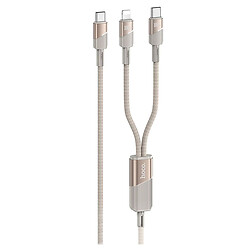 USB кабель Hoco U139 Apple iPhone SE 2022 / iPhone 14 Pro Max / iPhone 14 Plus / iPhone 14 Pro / iPhone 14 / iPhone 13 Pro / iPhone 13 Mini / iPhone 13 / iPhone 13 Pro Max / iPhone 12 Mini / iPhone 12 Pro Max / iPhone 12 Pro, Lightning, 1.2 м., Золотой