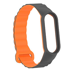 Ремінець Xiaomi Mi Band 7, Dual Color, Gray-Orange, Сірий