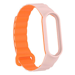 Ремешок Xiaomi Mi Band 7, Dual Color, Light Pink-Orange, Розовый