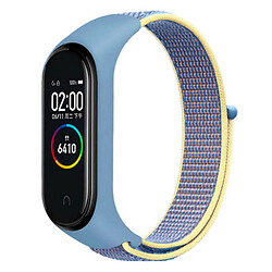 Ремінець Xiaomi Mi Band 3 / Mi Band 4, Nylon, Azure-Yellow, Блакитний