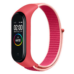 Ремінець Xiaomi Mi Band 3 / Mi Band 4, Nylon, Pomegranate Red-Pink, Червоний