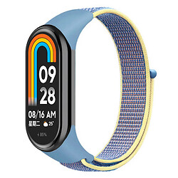 Ремінець Xiaomi Mi Band 8 / Mi Band 9, Nylon, Azure-Yellow, Блакитний