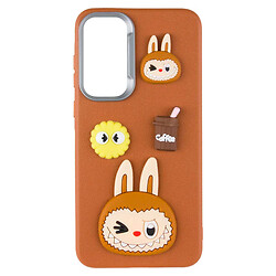 Чехол (накладка) Samsung A355 Galaxy A35 / A356 Galaxy A35 5G, Epik Leather Toys, Коричневый