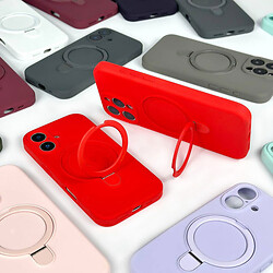Чохол (накладка) Apple iPhone 12, Silicone Ring Stand, Блакитний - № 7