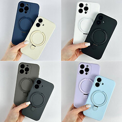 Чохол (накладка) Apple iPhone 12, Silicone Ring Stand, Блакитний - № 8