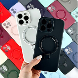 Чохол (накладка) Apple iPhone 12, Silicone Ring Stand, Блакитний - № 9