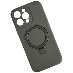 Чохол (накладка) Apple iPhone 12, Silicone Ring Stand, Moss Grey, Сірий