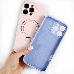 Чехол (накладка) Apple iPhone 15, Silicone Ring Stand, Синий - № 5