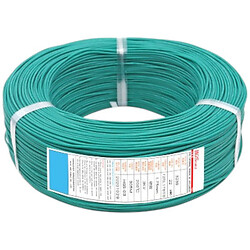 Кабель 12AWG в силиконовой изоляции 50 см (зеленый)