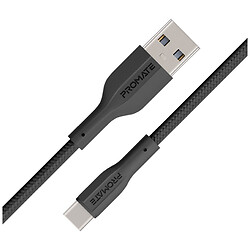 Кабель Promate xCord-AC, Type-C, 1.0 м., Чорний