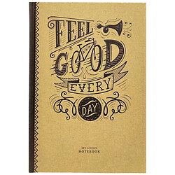 Блокнот крафт, "Feel Good Every Day", 165х238 мм, Fresh