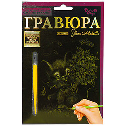 Гравюра "Golden Metallic: Мишеня", А5, Dankotoys