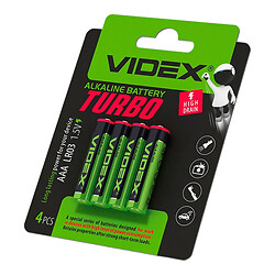 Батарейка Videx LR03/AAA Turbo