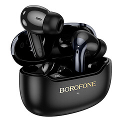 Bluetooth-гарнитура Borofone FQ1 Plus Shine, Стерео, Черный