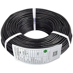 Кабель 6AWG в силиконовой изоляции 50 см (черный)