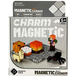 Конструктор магнитный "Minecraft", 28 деталей, Mic