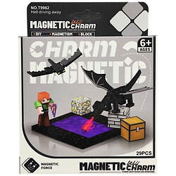 Конструктор магнитный "Minecraft", 29 деталей, Mic