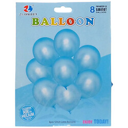 Шарики воздушные латексные 30см металлик набор 8шт., Z.Y. Ballon