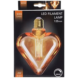 Лампа LED с регулируемым освещением Filament Heart 4Вт Е27 1800 К