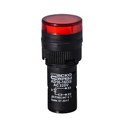 Сигнальная арматура AD16-16DS красная 220V АC